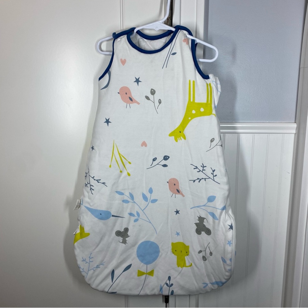 Mosebears Colorful Baby Sleep Sack with Animal Print 6-12 months cotton